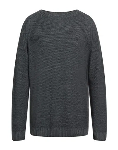 H953 Man Sweater Grey Size 50 Merino Wool