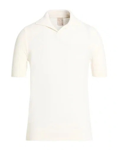 H953 Man Sweater Ivory Size 38 Cotton In Neutral