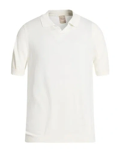 H953 Man Sweater Ivory Size 40 Silk, Cotton In Neutral