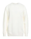 H953 Man Sweater Ivory Size 44 Merino Wool In Neutral
