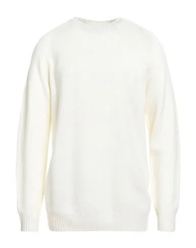 H953 Man Sweater Ivory Size 44 Merino Wool In Neutral