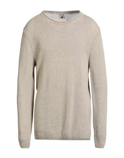 H953 Man Sweater Khaki Size 44 Cotton