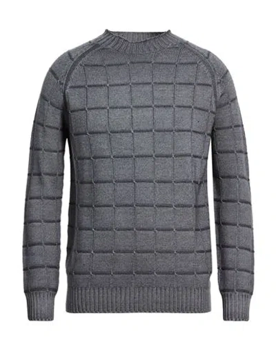 H953 Man Sweater Lead Size 40 Merino Wool In Black