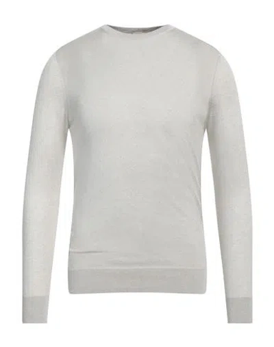 H953 Man Sweater Light Grey Size 40 Modal, Cashmere In Gray