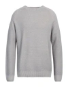 H953 Man Sweater Light Grey Size 42 Merino Wool