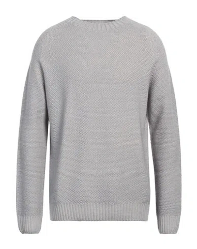 H953 Man Sweater Light Grey Size 42 Merino Wool In Gray