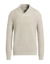 H953 Man Sweater Light Grey Size 42 Merino Wool In Gray