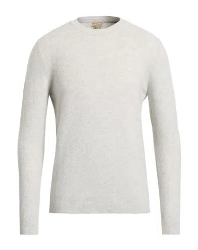 H953 Man Sweater Light Grey Size 42 Merino Wool In Gray