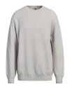 H953 Man Sweater Light Grey Size 46 Merino Wool