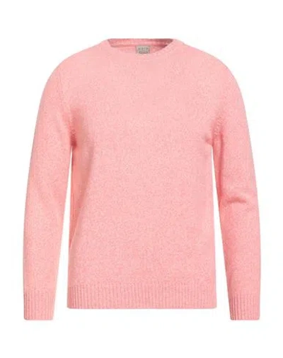 H953 Man Sweater Light Pink Size 38 Merino Wool, Cashmere