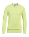 H953 Man Sweater Lime Green Size 40 Cotton