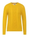 H953 Man Sweater Marigold Size 44 Cotton In Yellow