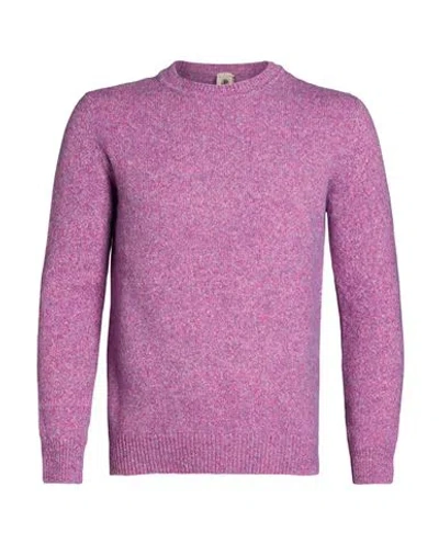 H953 Man Sweater Mauve Size 38 Cotton, Polyamide, Alpaca Wool, Wool In Purple
