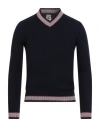 H953 Man Sweater Midnight Blue Size 36 Merino Wool