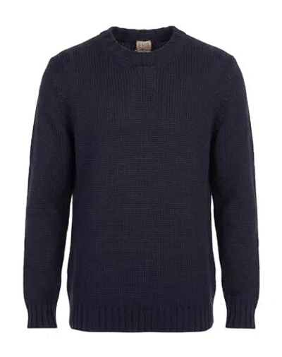 H953 Man Sweater Midnight Blue Size 38 Cotton