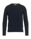 H953 Man Sweater Midnight Blue Size 38 Merino Wool