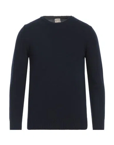 H953 Man Sweater Midnight Blue Size 38 Merino Wool