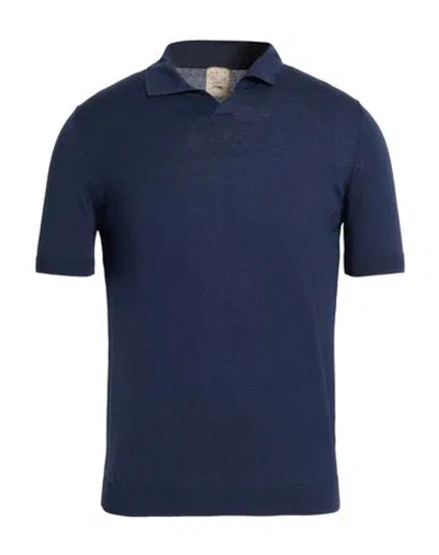 H953 Man Sweater Midnight Blue Size 40 Silk, Cotton