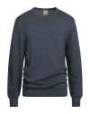 H953 Man Sweater Midnight Blue Size 42 Merino Wool