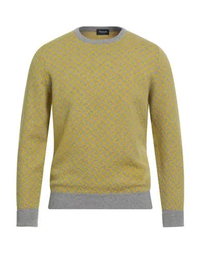 H953 Man Sweater Midnight Blue Size 42 Merino Wool In Green