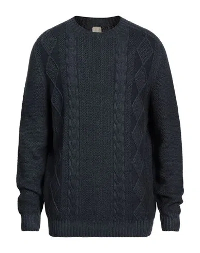 H953 Man Sweater Midnight Blue Size 44 Merino Wool