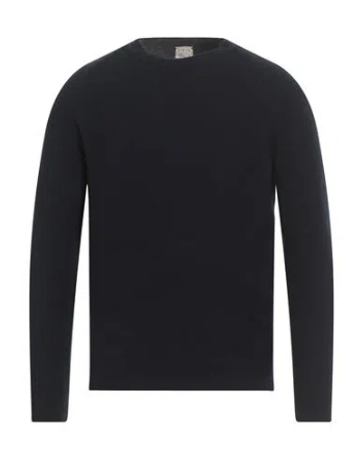 H953 Man Sweater Midnight Blue Size 44 Wool, Polyamide, Elastane In Black