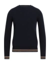 H953 Man Sweater Midnight Blue Size 44 Wool, Polyamide, Elastane In Black