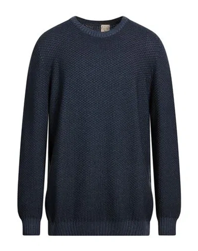 H953 Man Sweater Midnight Blue Size 50 Merino Wool