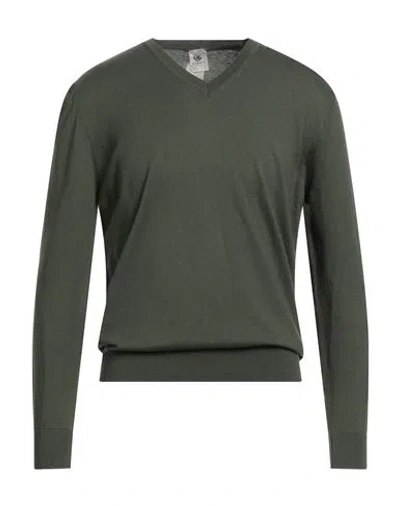 H953 Man Sweater Military Green Size 40 Cotton, Cashmere