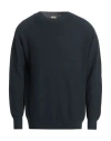 H953 Man Sweater Navy Blue Size 46 Cotton