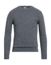 H953 Man Sweater Navy Size 36 Cotton, Polyamide, Alpaca Wool, Wool In Blue