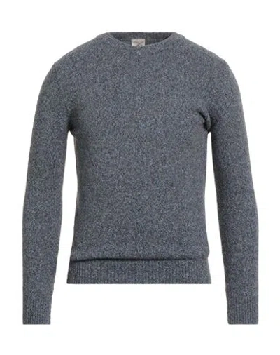 H953 Man Sweater Navy Size 36 Cotton, Polyamide, Alpaca Wool, Wool In Blue