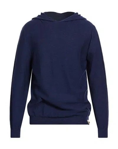 H953 Man Sweater Navy Size 44 Merino Wool In Blue