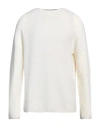 H953 Man Sweater Off White Size 44 Merino Wool