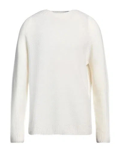 H953 Man Sweater Off White Size 44 Merino Wool In Neutral
