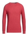 H953 Man Sweater Red Size 38 Merino Wool In Red