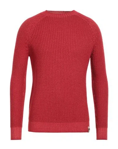 H953 Man Sweater Red Size 40 Wool