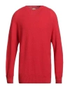 H953 Man Sweater Red Size 44 Cotton