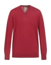 H953 Man Sweater Red Size 44 Cotton, Cashmere In Red