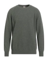 H953 Man Sweater Sage Green Size 42 Wool, Polyamide, Elastane In Green