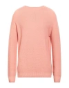 H953 Man Sweater Salmon Pink Size 42 Merino Wool In Brown