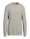 H953 Man Sweater Light Brown Size 44 Merino Wool In Beige