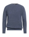 H953 Man Sweater Slate Blue Size 38 Wool, Polyamide, Elastane In Blue