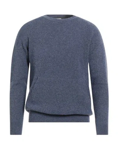 H953 Man Sweater Slate Blue Size 38 Wool, Polyamide, Elastane