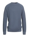 H953 Man Sweater Steel Grey Size 36 Merino Wool