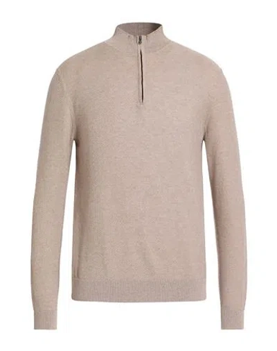 H953 Man Sweater Taupe Size 40 Cotton, Cashmere In Neutral