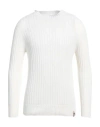 H953 Man Sweater White Size 40 Cotton