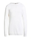 H953 Man Sweater White Size 40 Cotton In White