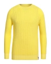 H953 Man Sweater Yellow Size 40 Merino Wool