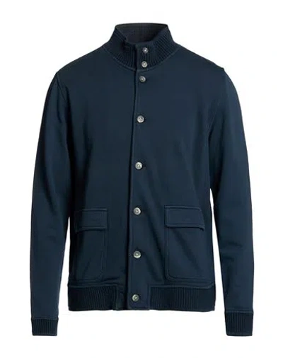 H953 Man Sweatshirt Midnight Blue Size 46 Cotton